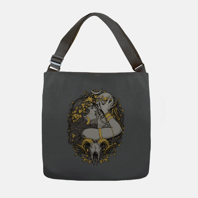 Skull Witch-None-Adjustable Tote-Bag-MedusaD