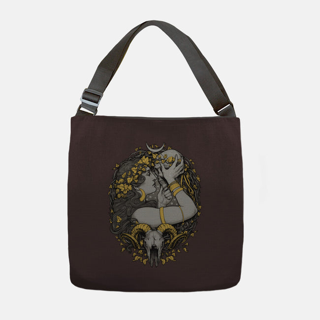 Skull Witch-None-Adjustable Tote-Bag-MedusaD