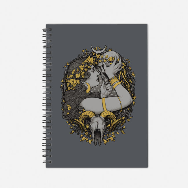 Skull Witch-None-Dot Grid-Notebook-MedusaD