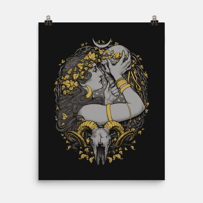 Skull Witch-None-Matte-Poster-MedusaD