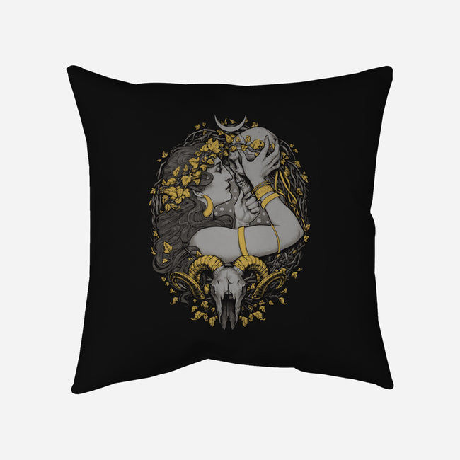 Skull Witch-None-Removable Cover w Insert-Throw Pillow-MedusaD