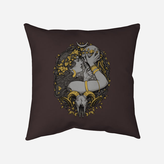 Skull Witch-None-Removable Cover w Insert-Throw Pillow-MedusaD