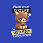 Disturbed Bear-Womens-V-Neck-Tee-NemiMakeit