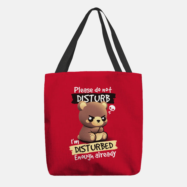 Disturbed Bear-None-Basic Tote-Bag-NemiMakeit