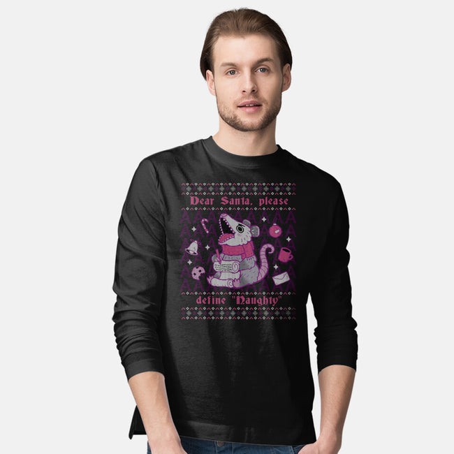 Define Naughty-Mens-Long Sleeved-Tee-xMorfina