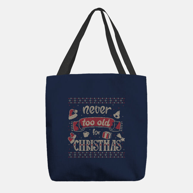 Never Too Old For Christmas-None-Basic Tote-Bag-xMorfina