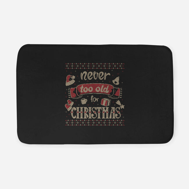 Never Too Old For Christmas-None-Memory Foam-Bath Mat-xMorfina