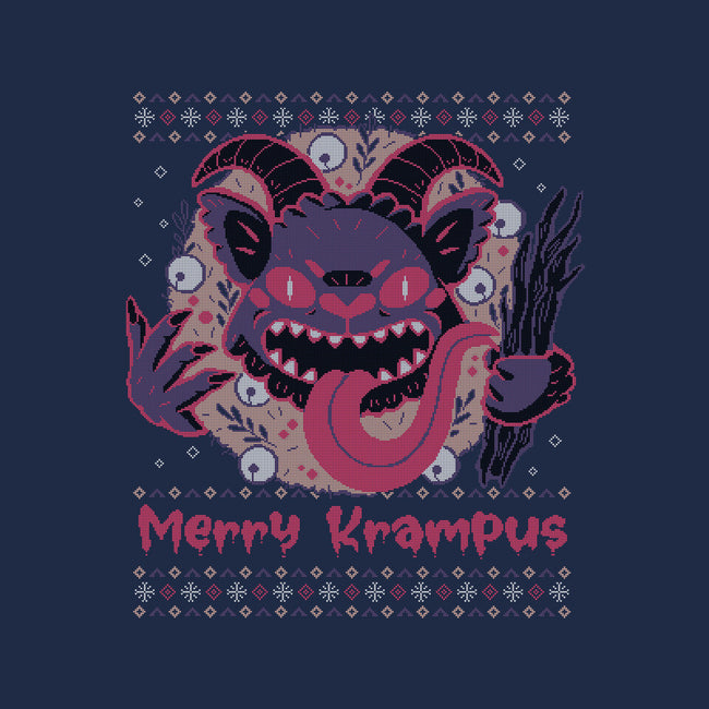Merry Krampus-None-Non-Removable Cover w Insert-Throw Pillow-xMorfina
