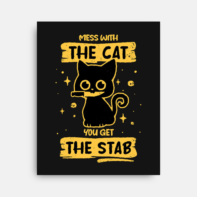 Stab Cat-None-Stretched-Canvas-retrodivision