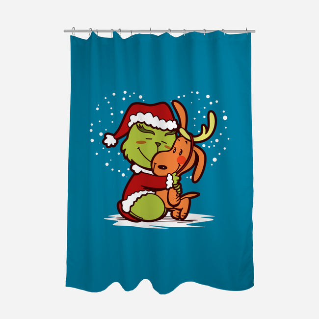 Christmas Is Love-None-Polyester-Shower Curtain-Boggs Nicolas