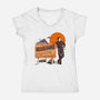 Michael's Garage-Womens-V-Neck-Tee-Hafaell