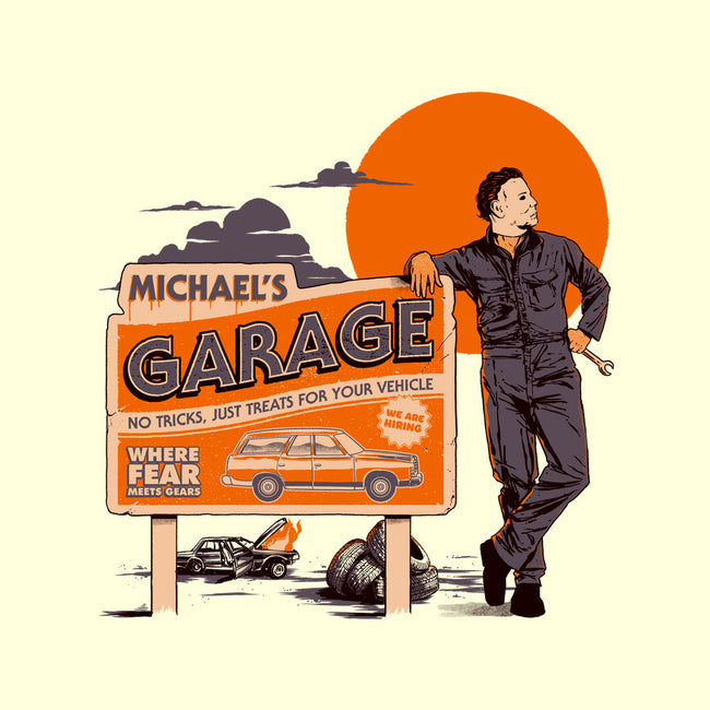 Michael's Garage-None-Removable Cover w Insert-Throw Pillow-Hafaell