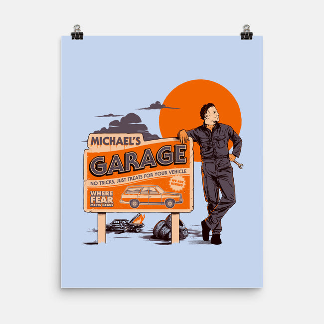 Michael's Garage-None-Matte-Poster-Hafaell