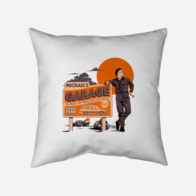 Michael's Garage-None-Non-Removable Cover w Insert-Throw Pillow-Hafaell