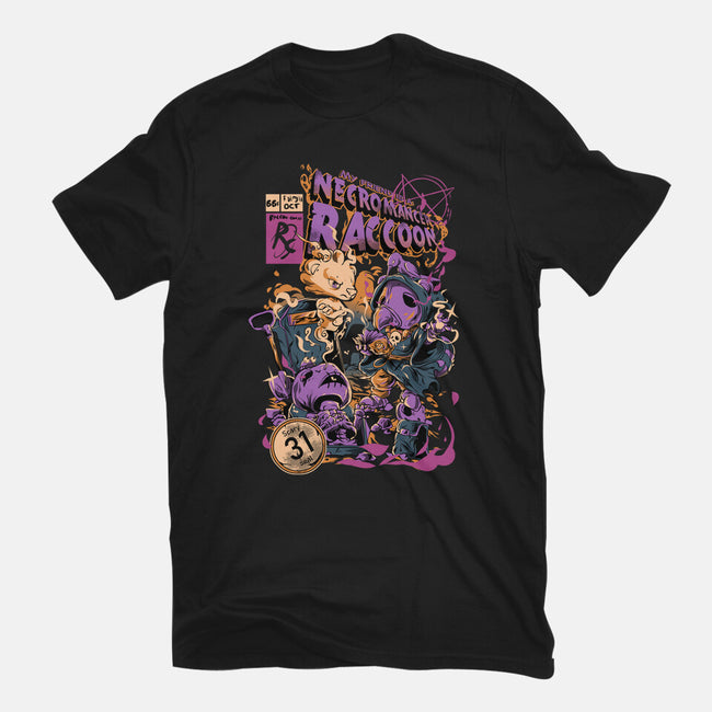 Necromancer Raccoon-Unisex-Basic-Tee-Guilherme magno de oliveira