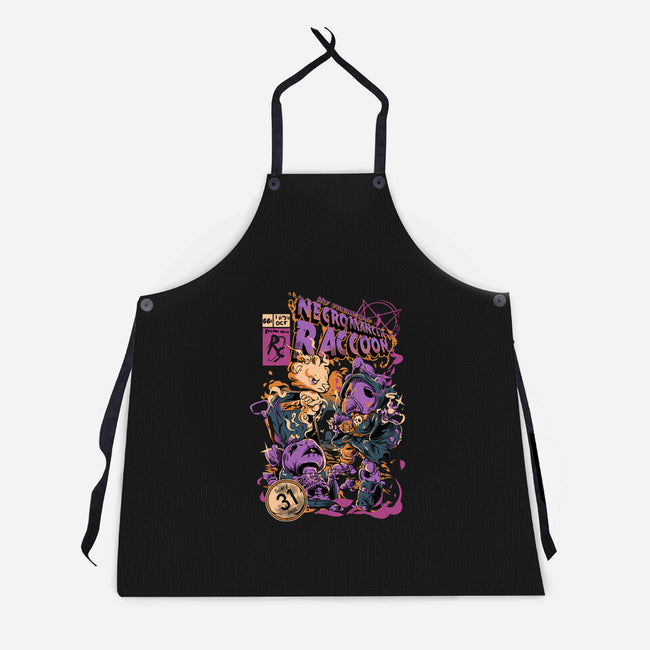 Necromancer Raccoon-Unisex-Kitchen-Apron-Guilherme magno de oliveira