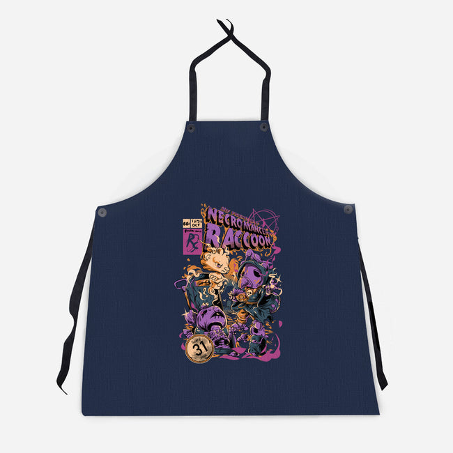 Necromancer Raccoon-Unisex-Kitchen-Apron-Guilherme magno de oliveira