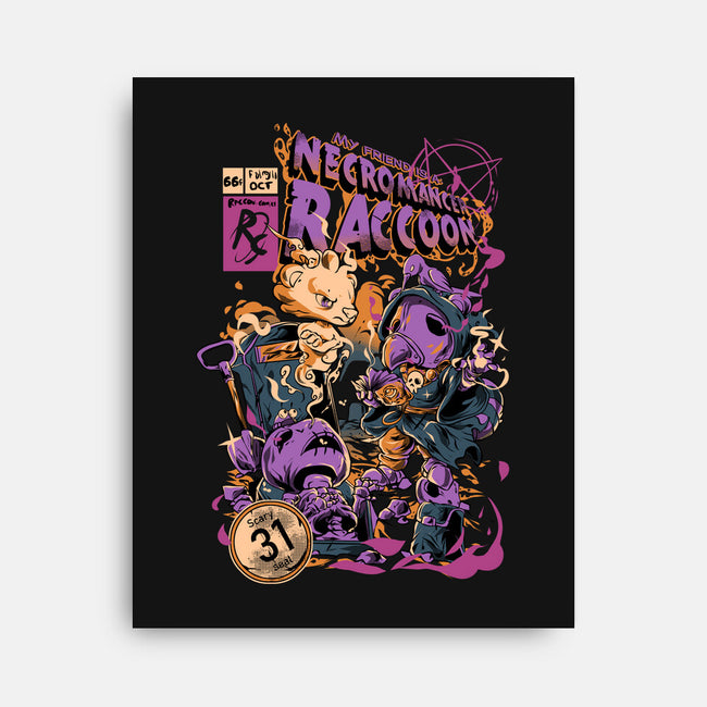 Necromancer Raccoon-None-Stretched-Canvas-Guilherme magno de oliveira