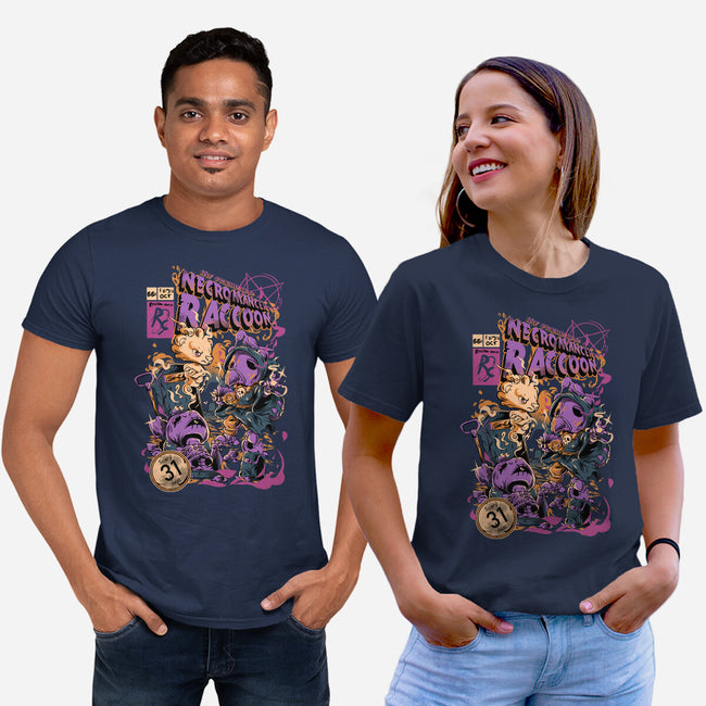 Necromancer Raccoon-Unisex-Basic-Tee-Guilherme magno de oliveira