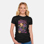 Necromancer Raccoon-Womens-Fitted-Tee-Guilherme magno de oliveira