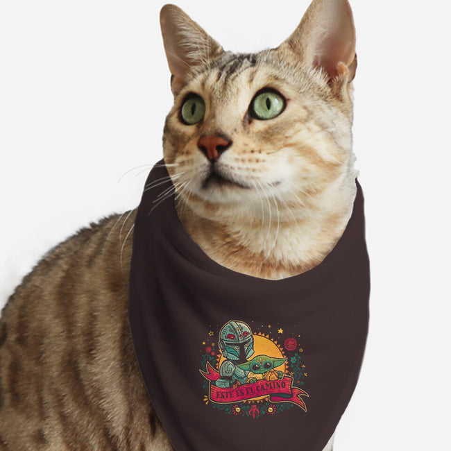 Este Es El Camino-Cat-Bandana-Pet Collar-teesgeex