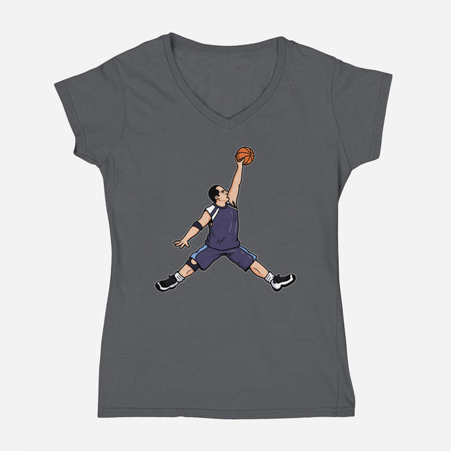 Air Scott-Womens-V-Neck-Tee-Raffiti