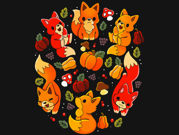 Foxes Autumn