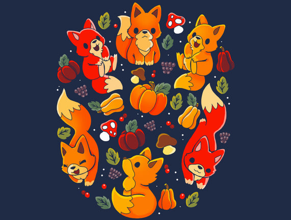 Foxes Autumn