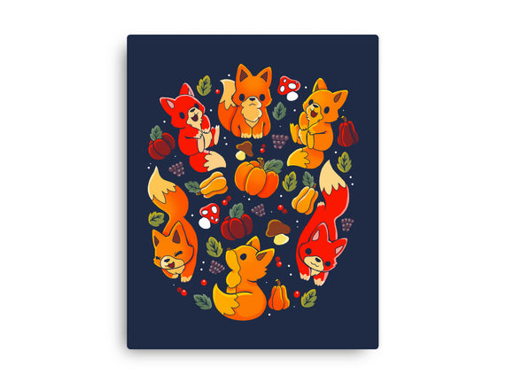 Foxes Autumn