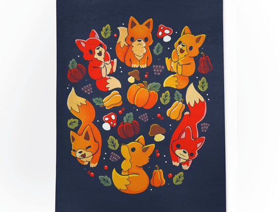 Foxes Autumn