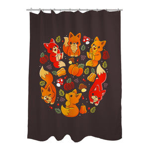 Foxes Autumn