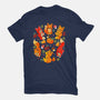 Foxes Autumn-Mens-Heavyweight-Tee-Vallina84