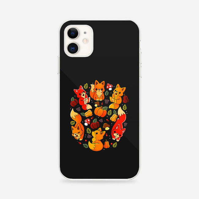 Foxes Autumn-iPhone-Snap-Phone Case-Vallina84