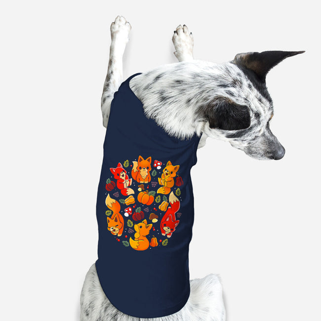 Foxes Autumn-Dog-Basic-Pet Tank-Vallina84