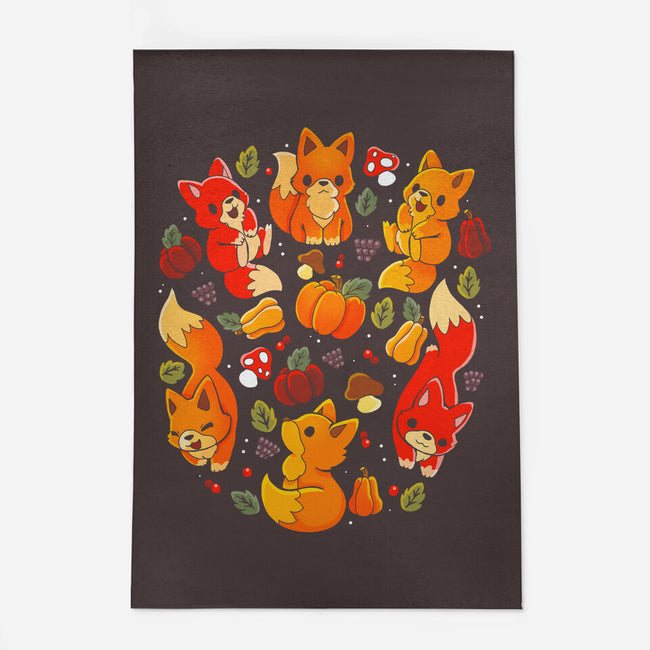 Foxes Autumn-None-Outdoor-Rug-Vallina84