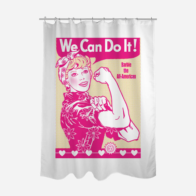 Barbie The All-American-None-Polyester-Shower Curtain-palmstreet