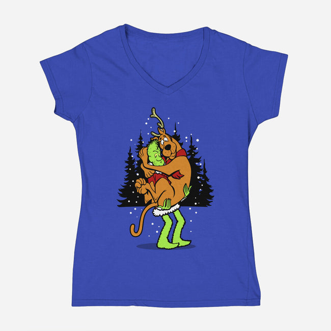 Shaggrinch-Womens-V-Neck-Tee-Boggs Nicolas