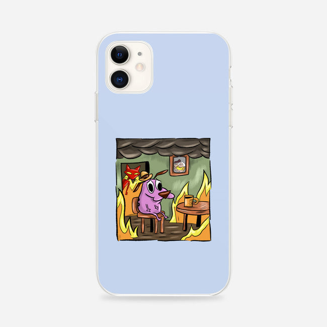 Everything Is Fine Dog-iPhone-Snap-Phone Case-nickzzarto