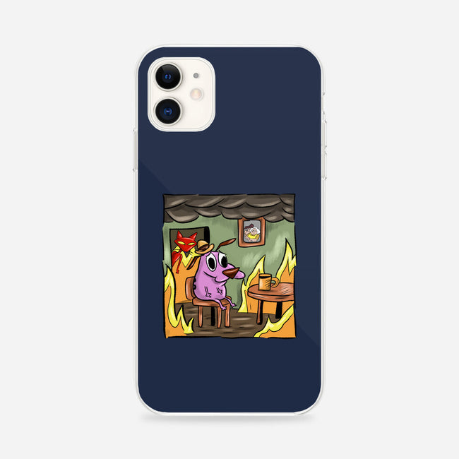 Everything Is Fine Dog-iPhone-Snap-Phone Case-nickzzarto