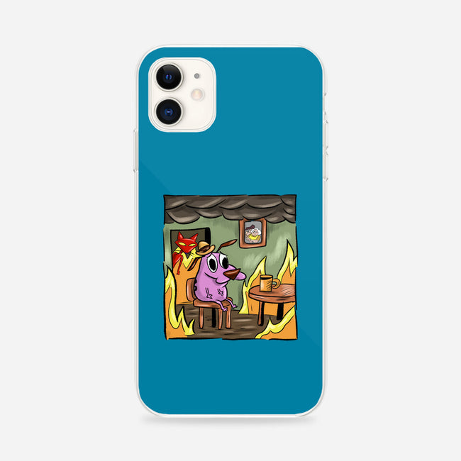 Everything Is Fine Dog-iPhone-Snap-Phone Case-nickzzarto