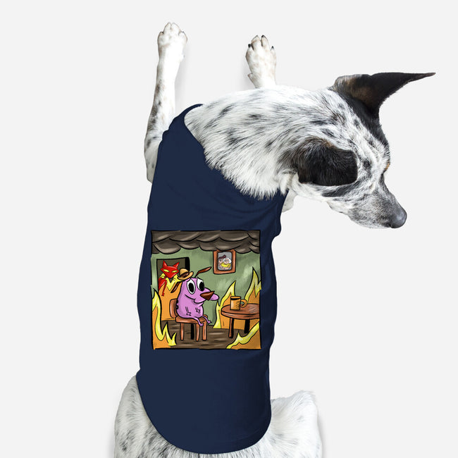 Everything Is Fine Dog-Dog-Basic-Pet Tank-nickzzarto