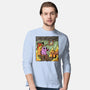 Everything Is Fine Dog-Mens-Long Sleeved-Tee-nickzzarto