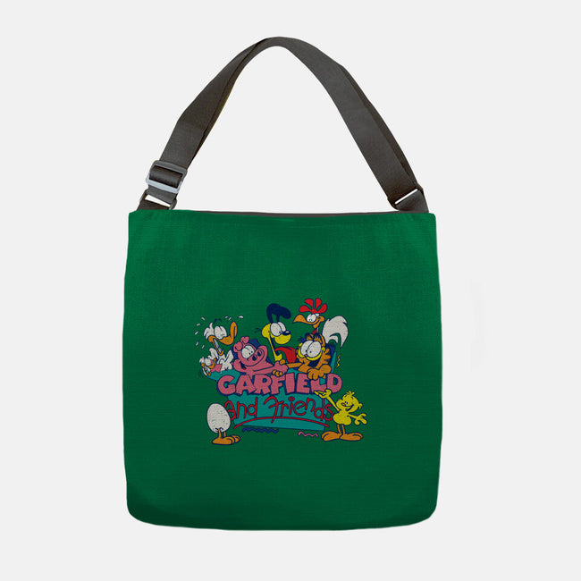 Cat And Friends-None-Adjustable Tote-Bag-dalethesk8er