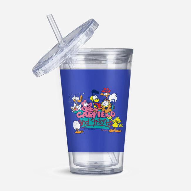 Cat And Friends-None-Acrylic Tumbler-Drinkware-dalethesk8er