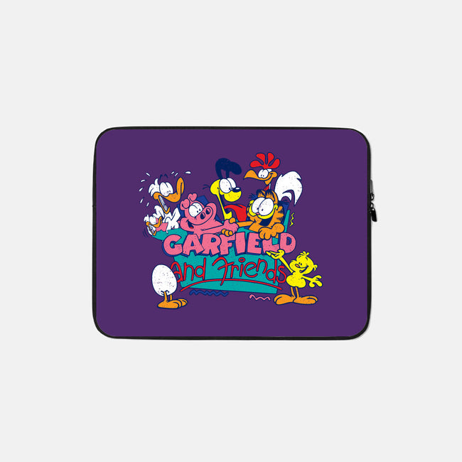 Cat And Friends-None-Zippered-Laptop Sleeve-dalethesk8er
