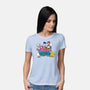 Cat And Friends-Womens-Basic-Tee-dalethesk8er