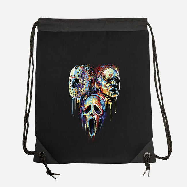 Slashers Painting-None-Drawstring-Bag-zascanauta