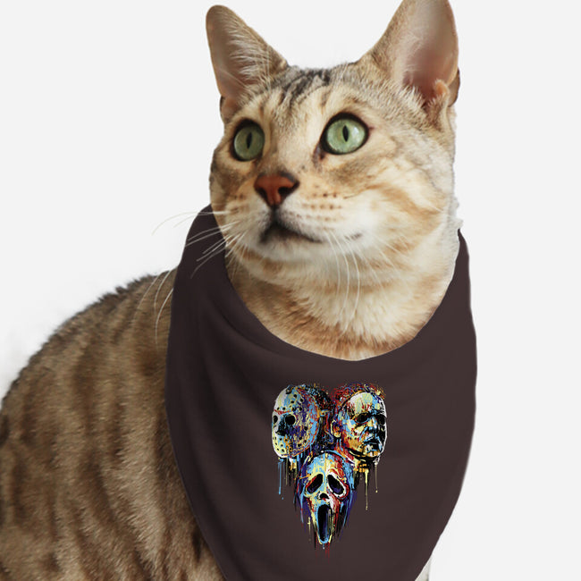 Slashers Painting-Cat-Bandana-Pet Collar-zascanauta