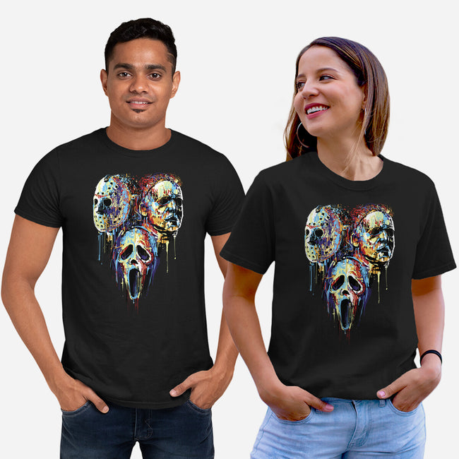 Slashers Painting-Unisex-Basic-Tee-zascanauta