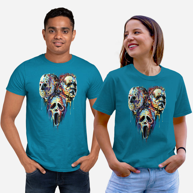 Slashers Painting-Unisex-Basic-Tee-zascanauta